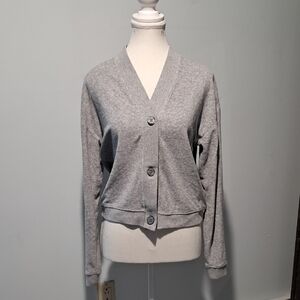 KULE‎ The Terry Bay Cardigan. Heather Grey. Size Small.